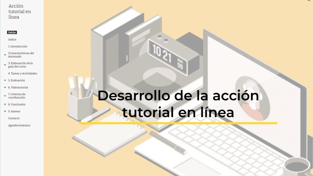 Portada web acción tutorial