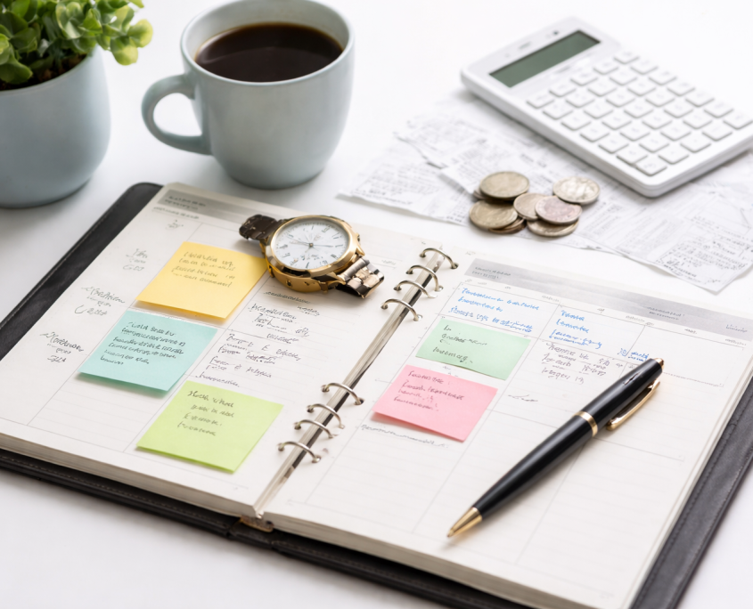 portada gestión de gastos y control del tiempo